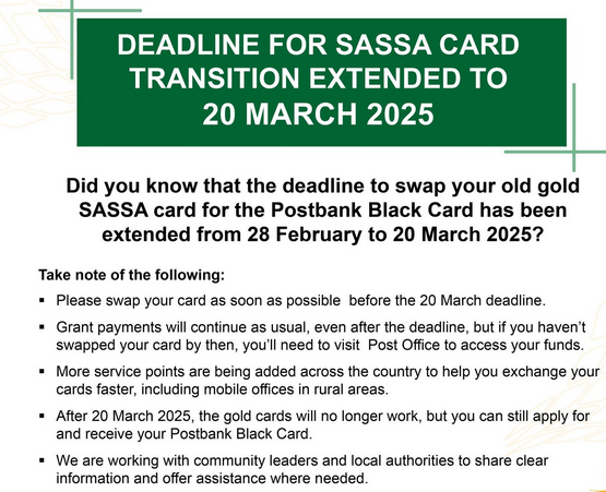 SASSA Gold Cards